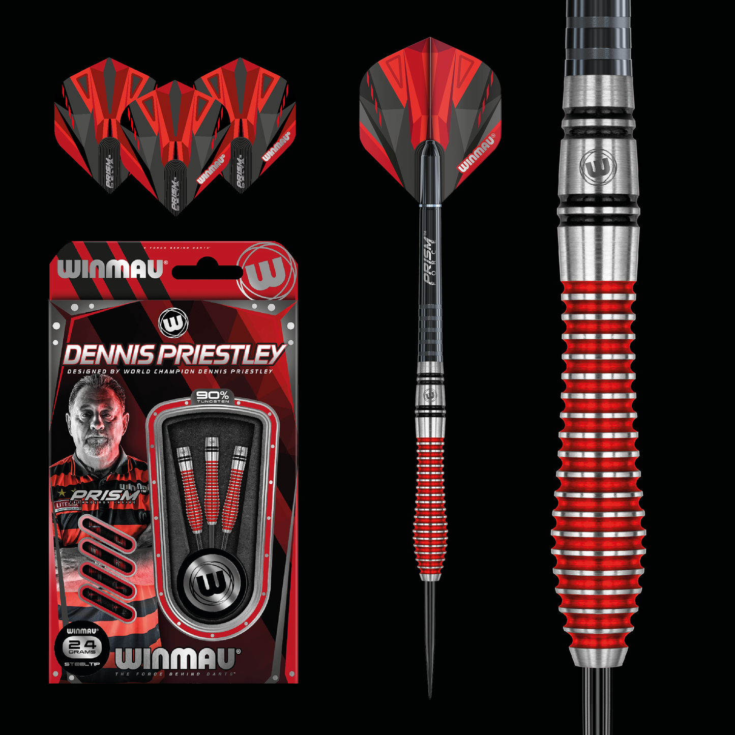 Winmau Dennis Priestley Special Edition 90% - 24g
