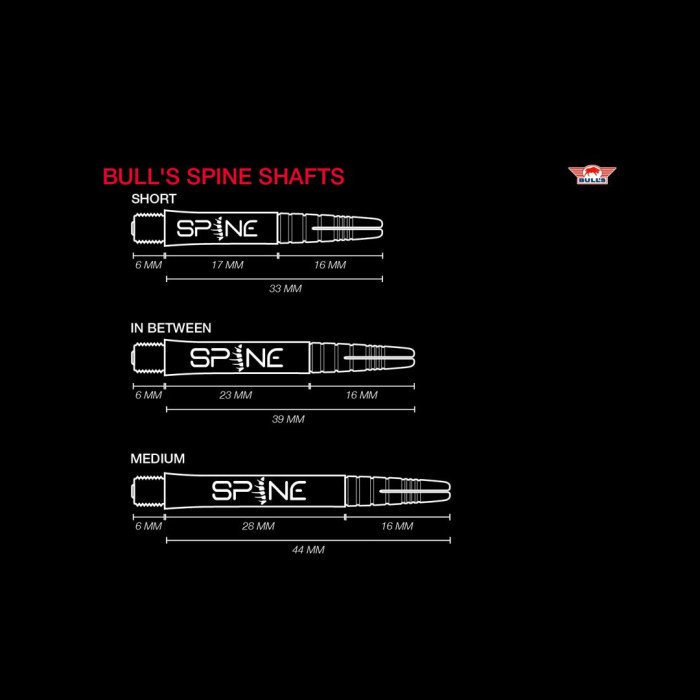 Bull's Spine Dart Shafts Orange