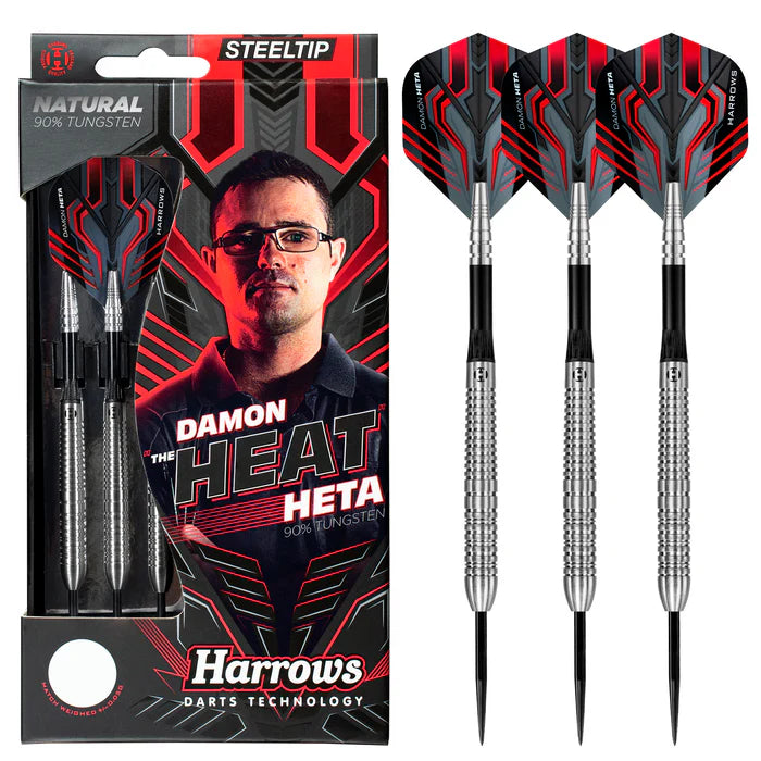 Harrows Damon Heta 90% Natural Steel Tip Darts - 21g