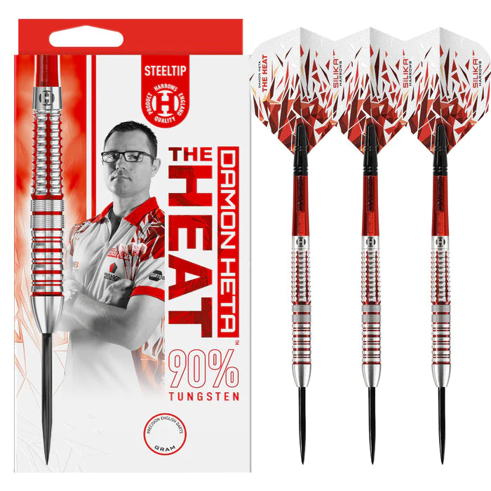 Harrows Damon Heta 90% Series 2 Steel Tip Darts - 25g