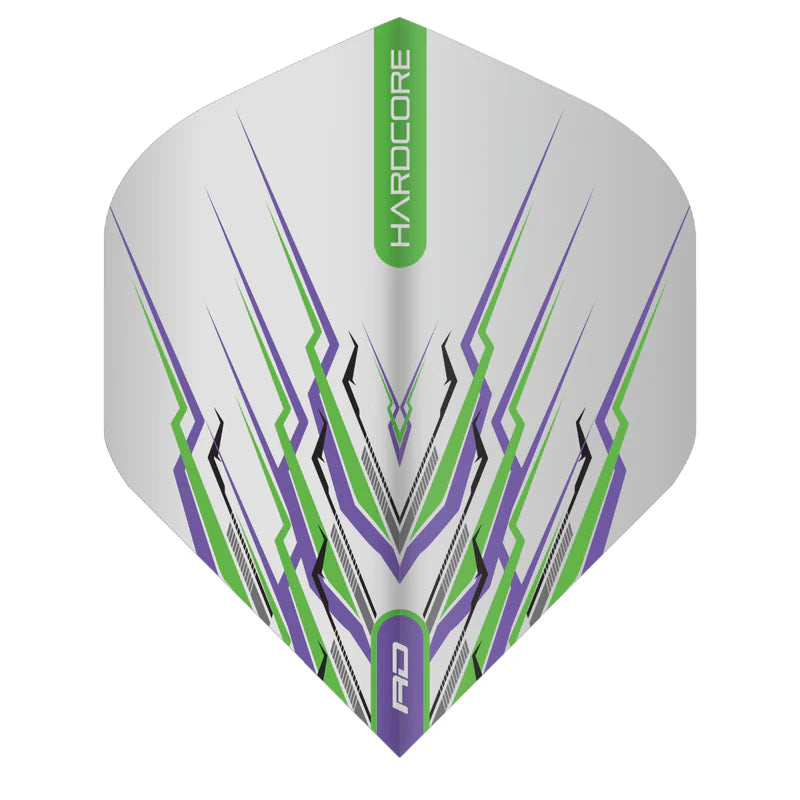 Red Dragon Peter Wright Hardcore Purple & Green Mohawk Dart Flights