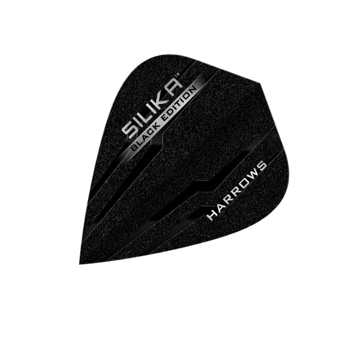 Harrows Silika Black Edition - PATENTED TOUGH CRYSTALLINE COATED FLIGHTS - Kite