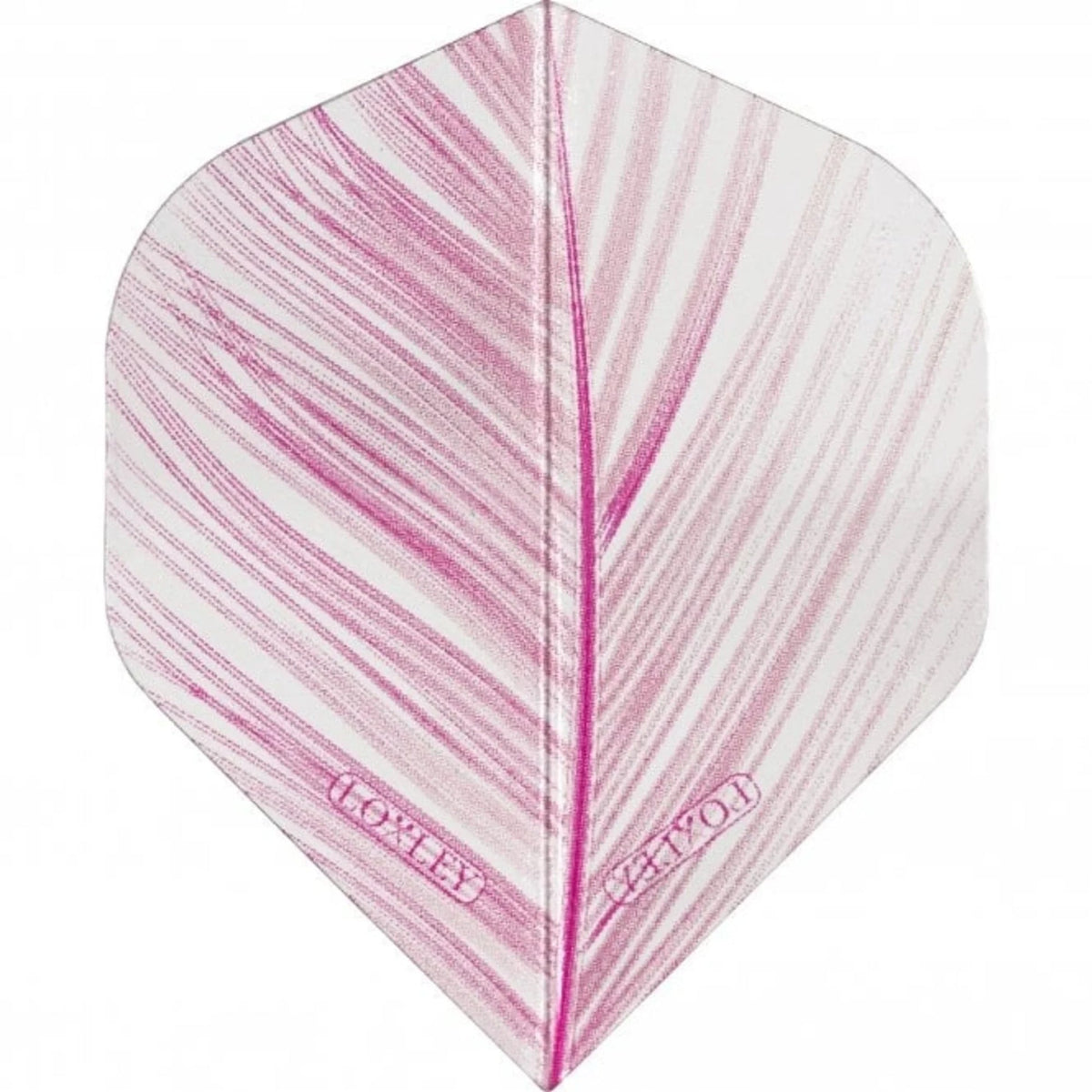 Loxley Transparent Feather Pink No.2 Premium Dart Flights