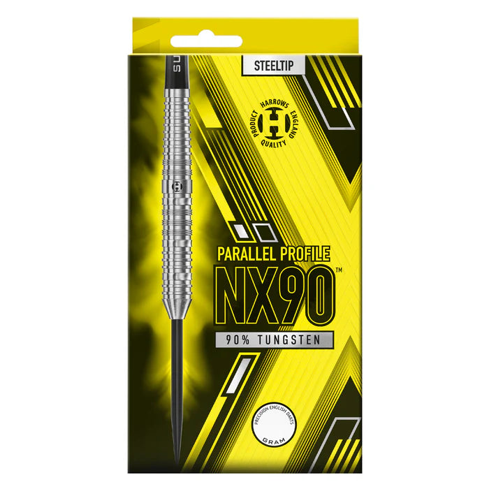 Harrows NX90 Parallel 90% Steel Tip Darts 24g