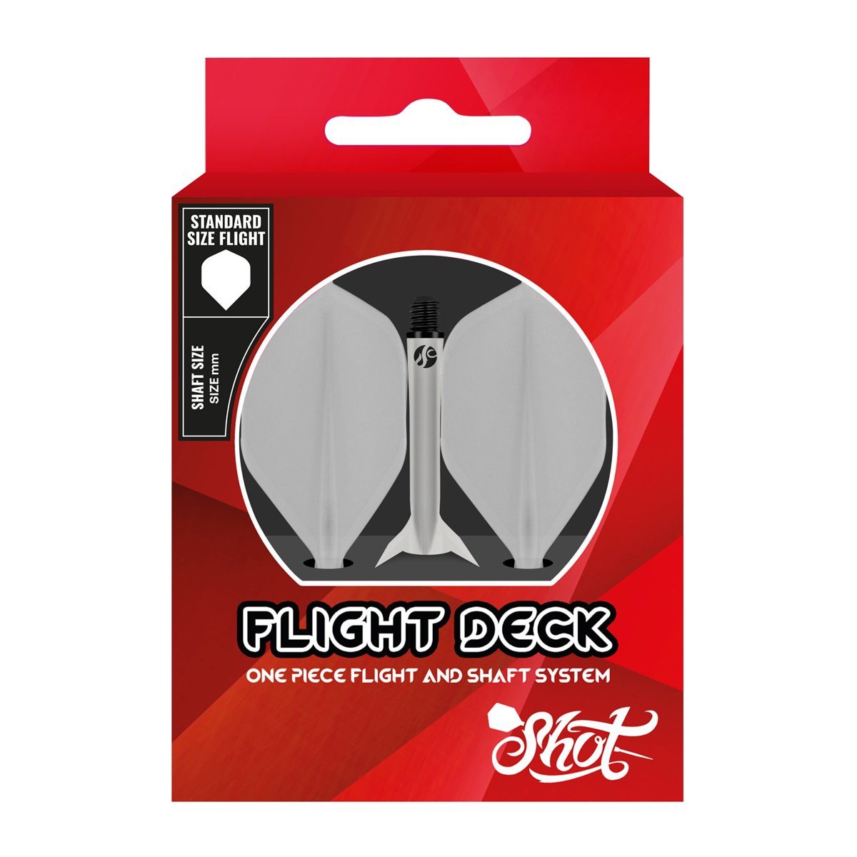 Shot Flight Deck White Dart Flights