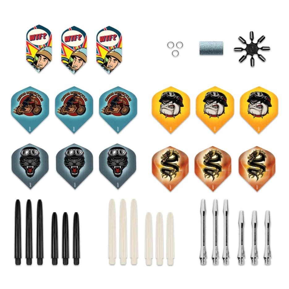 Shot Value Range Dart Kit Komplett Dartpiler Sett