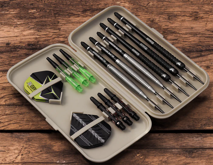 Harrows Slimcase 6 Darts Holder - Stone Grey