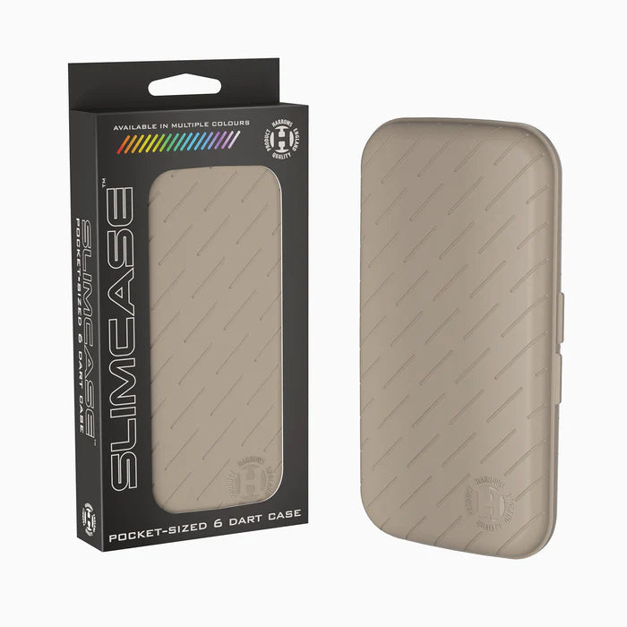 Harrows Slimcase 6 Darts Holder - Stone Grey