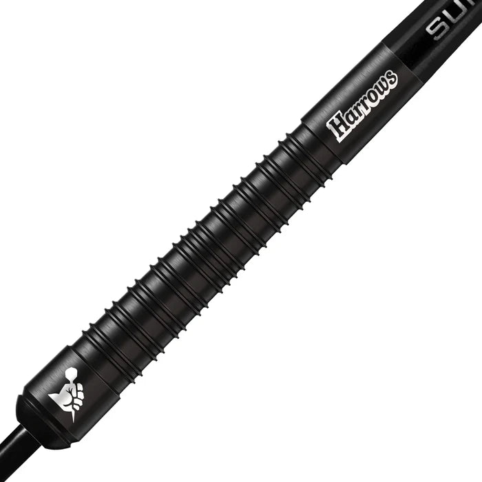 Harrows Supergrip 90% Black Edition Steel Tip Darts - 25g