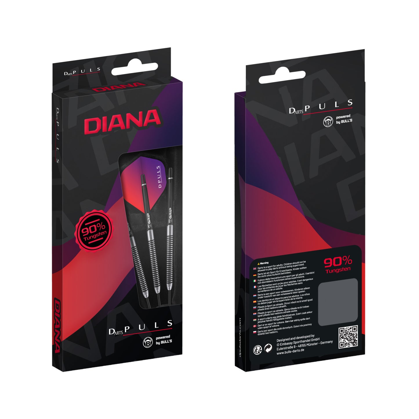 DPuls Diana Steel Dart – Dartpiler i 90% Tungsten | 22 gram