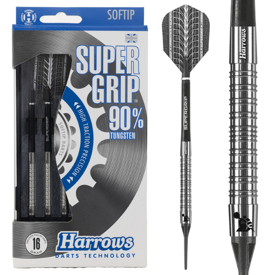 Harrows Supergrip Black Edition 90% Softtip