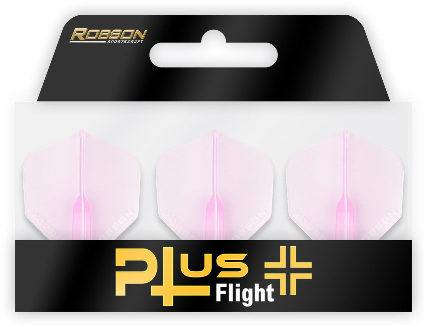 Robson Plus Flight No.2 Crystal Clear Pink – Dartflights