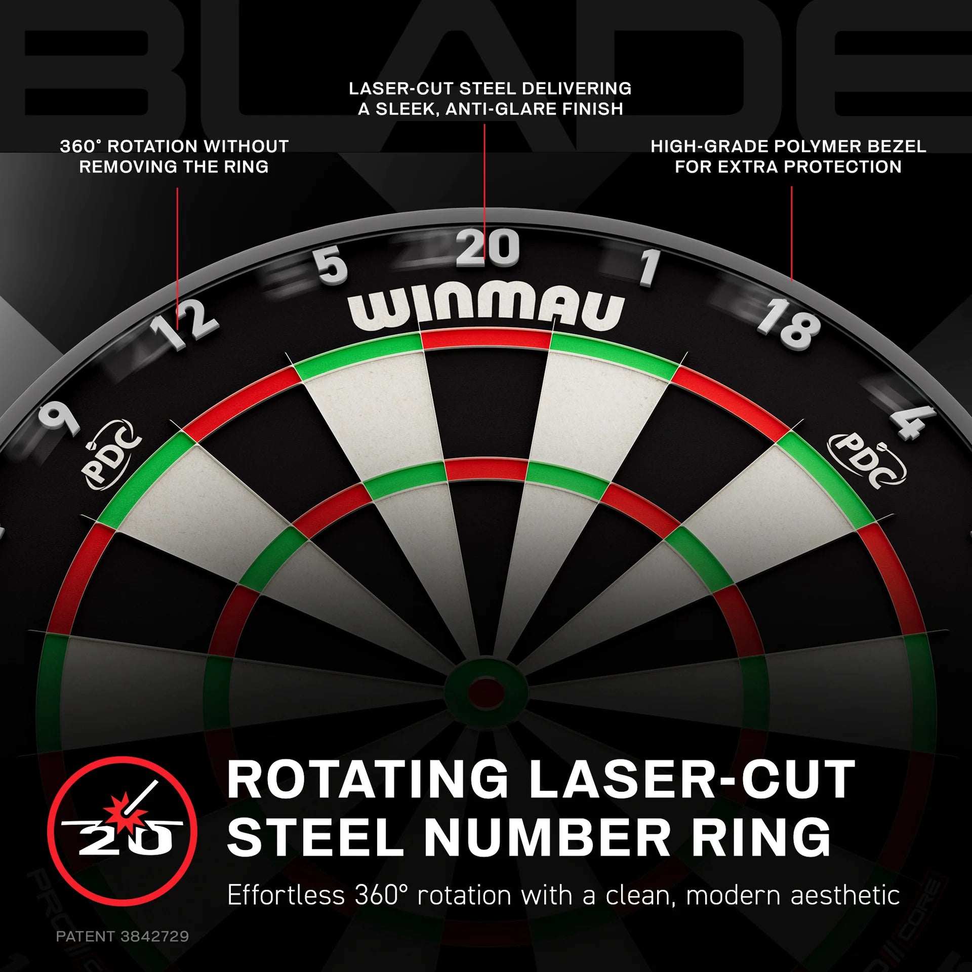 Winmau Blade X Official PDC Dartboard 