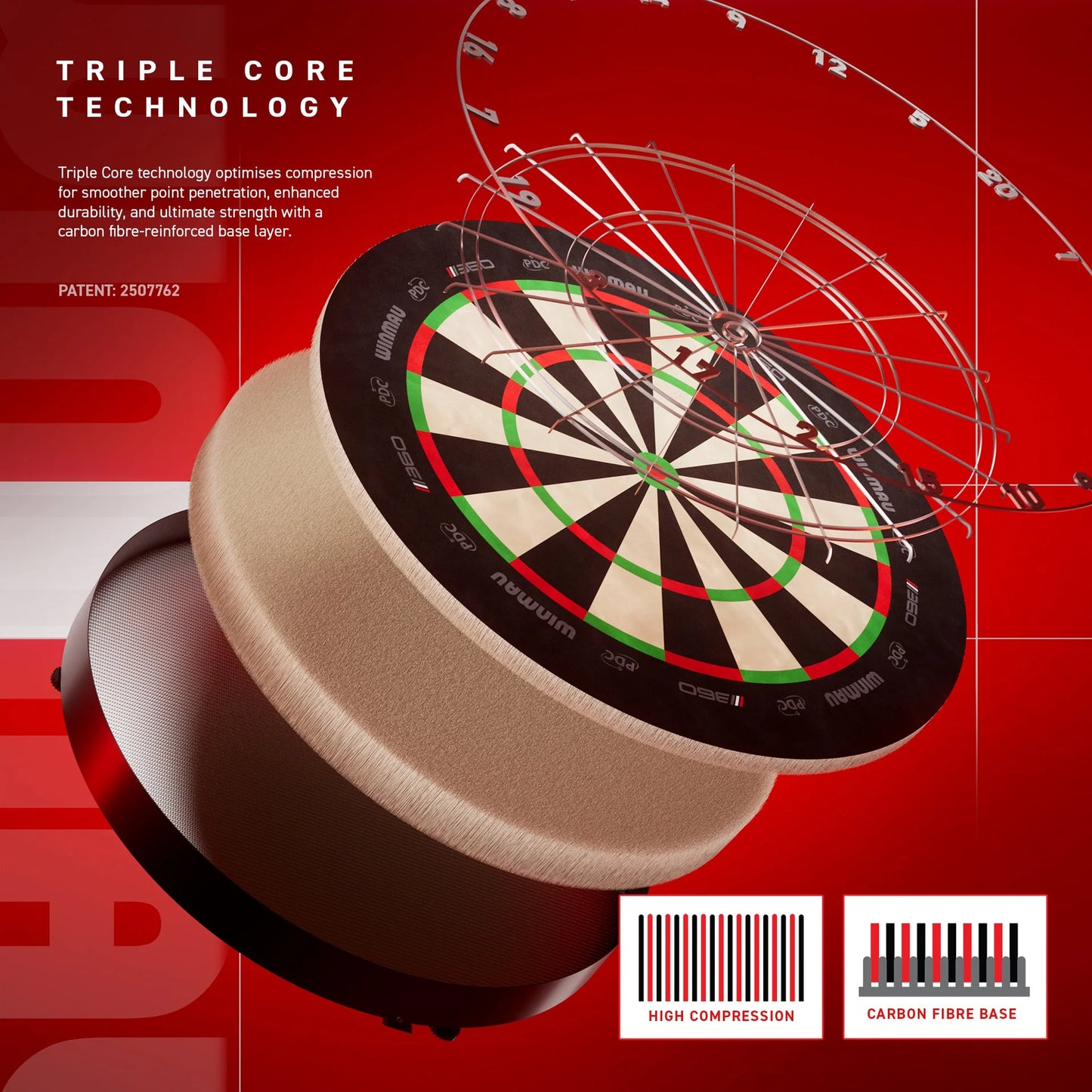Winmau Blade 360 Premium Dartskive