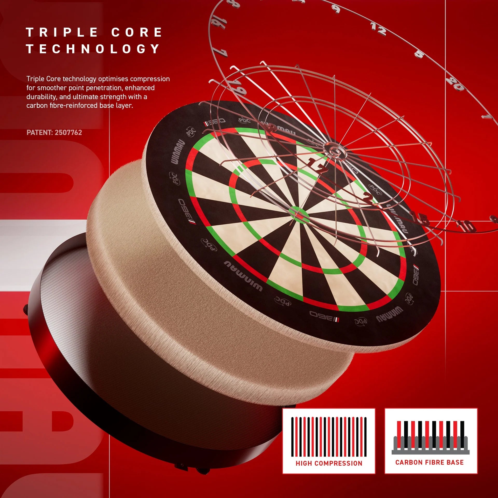Winmau Blade 360 Premium Dartskive