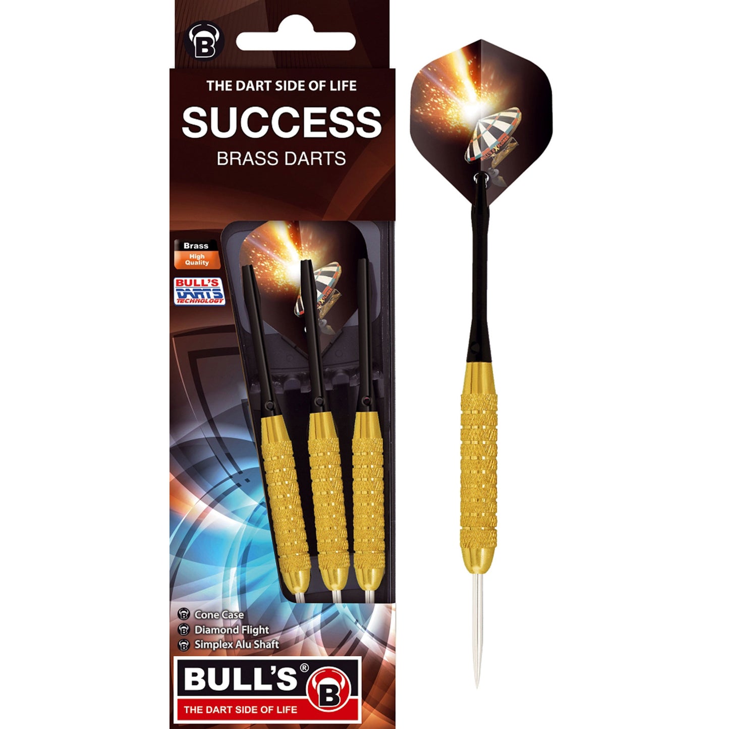 BULL'S Success Steel – Messingpiler 23 gram | Rimelige Dartpiler