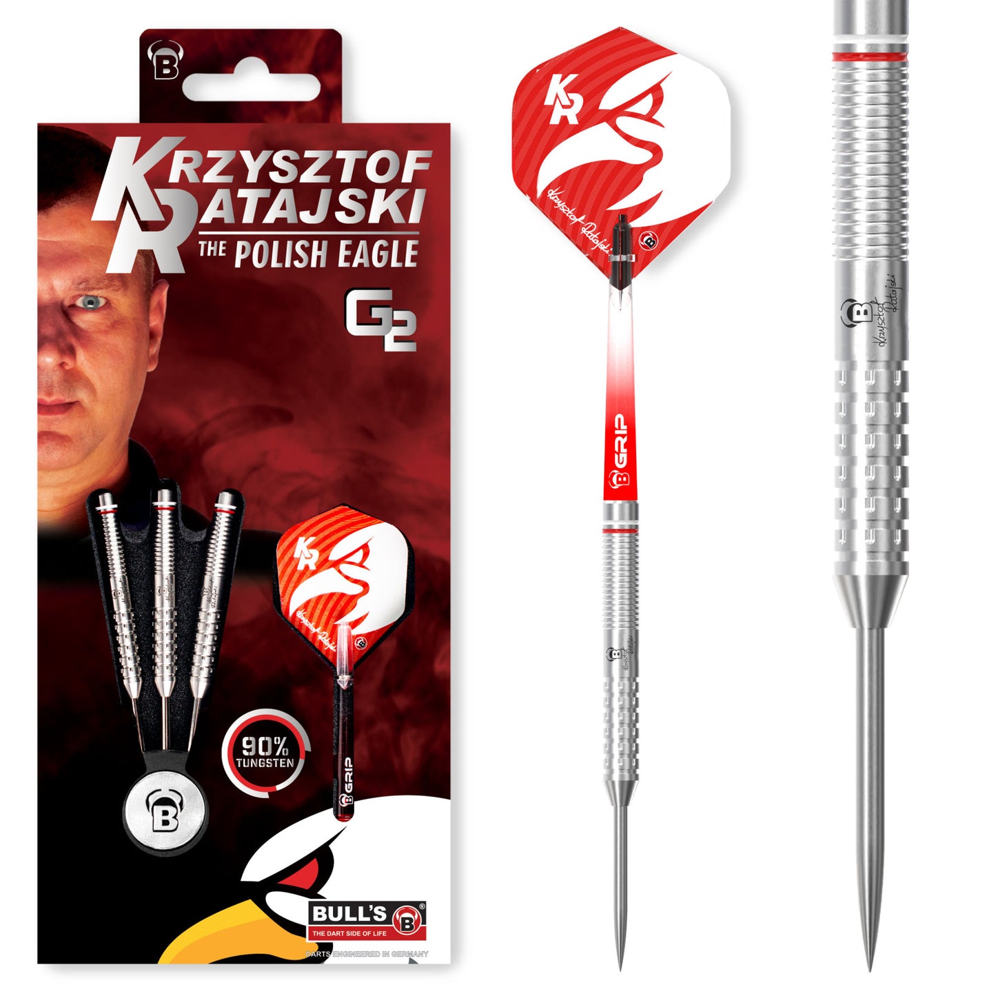 BULL'S Krzysztof Ratajski Original Gen 2 – Dartpiler i 90% Tungsten