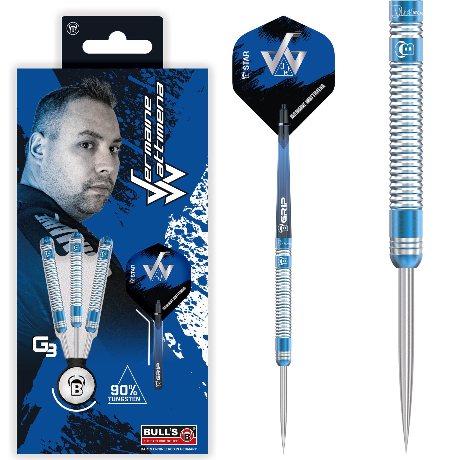 BULL'S Jermaine Wattimena G3 – Dartpiler i 90% Tungsten