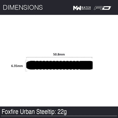 Winmau Foxfire Urban 90% Tungsten Dartpiler 22 gram