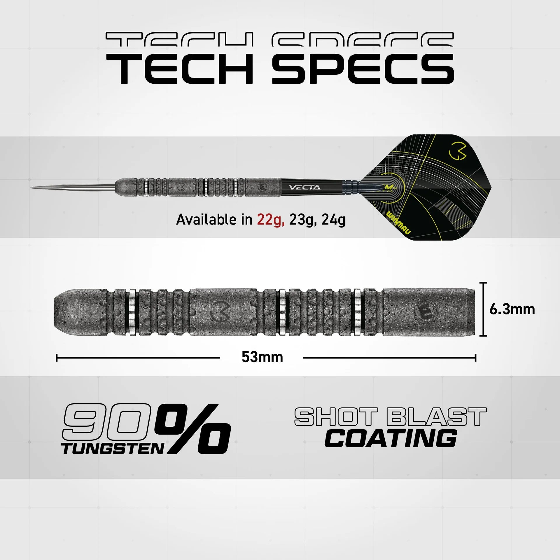 Winmau MvG Signature Edition 90% Tungsten Dartpiler