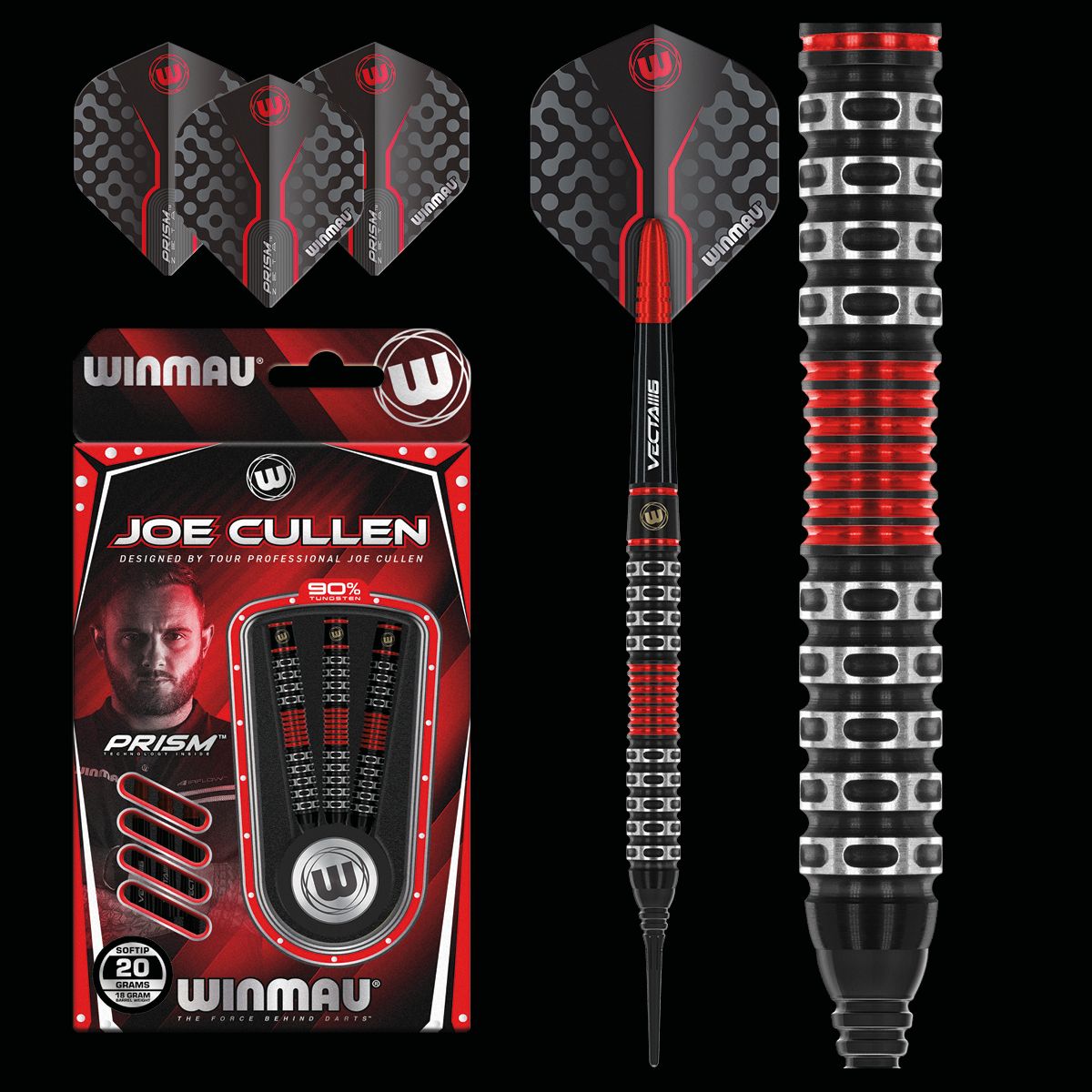Winmau Joe Cullen Special Edition 90% Soft Tip - 20g