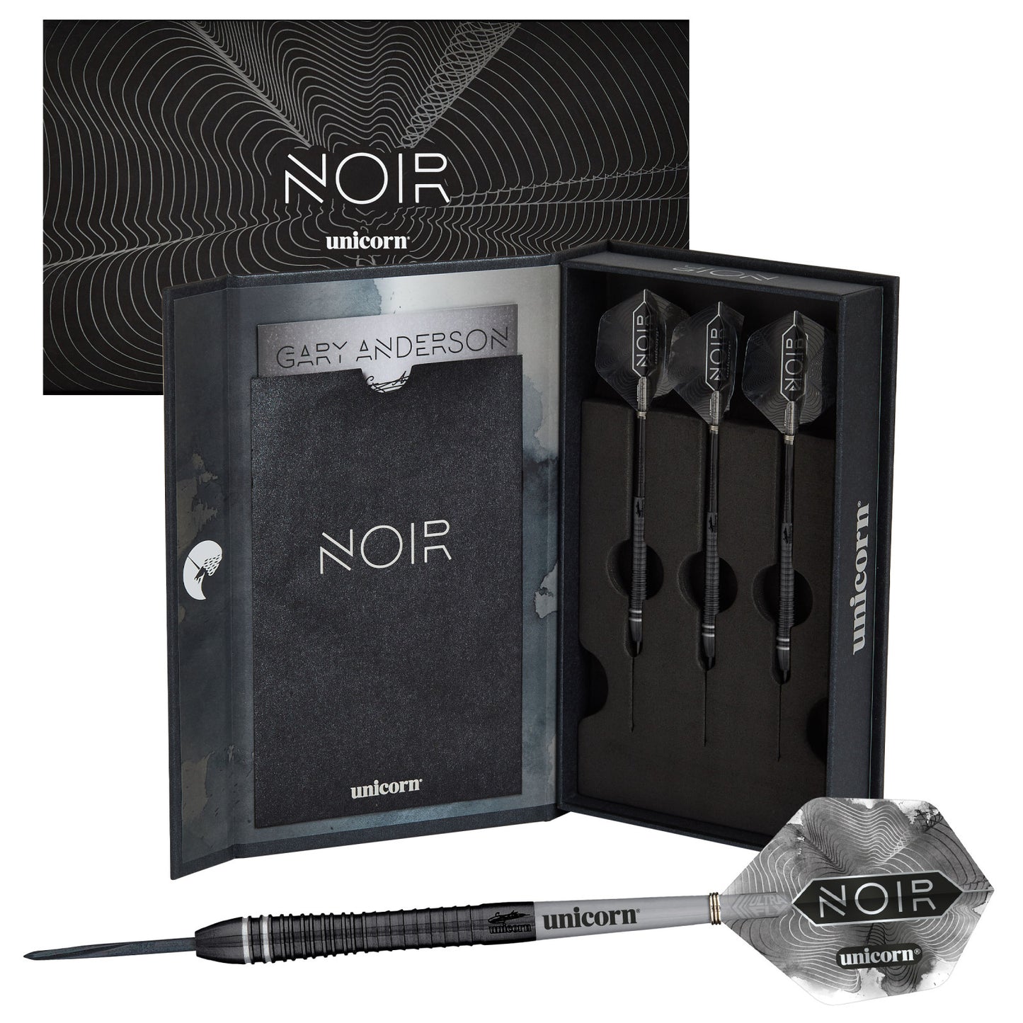 Unicorn Gary Anderson Noir Phase 6 Deluxe Dartpile