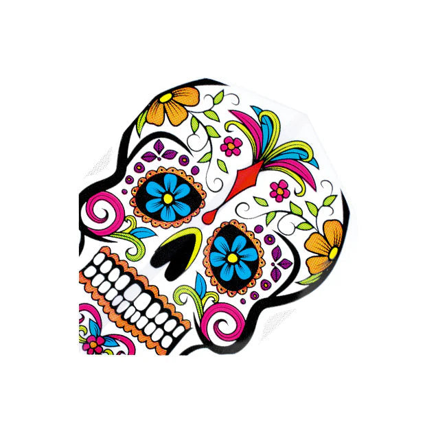 Harrows Quadro Coloured Skull Dart Flights 