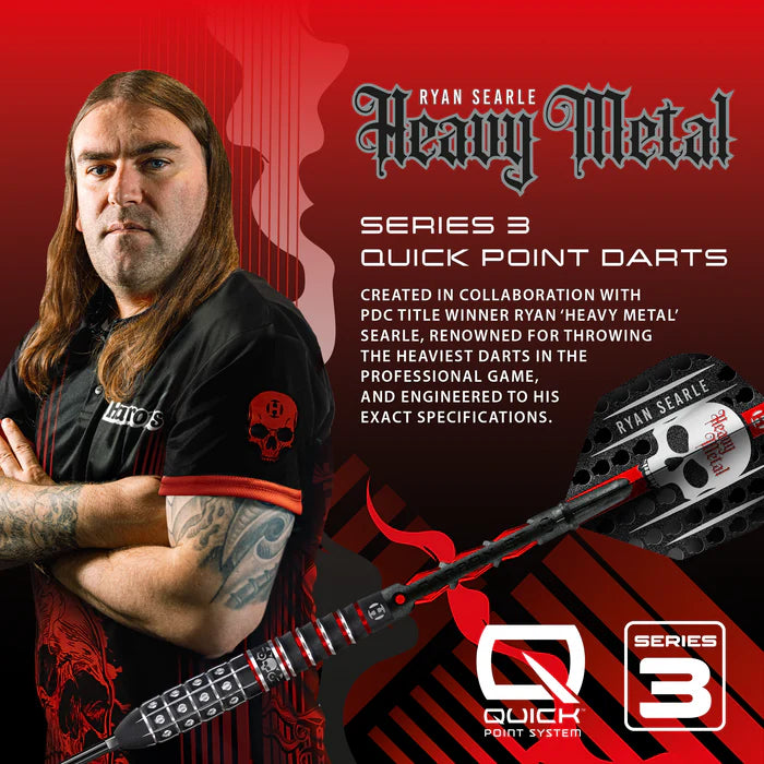 Harrows Ryan Searle Serie 3 Quick Point 90% Stålpiler