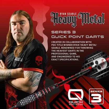 Harrows Ryan Searle Serie 3 Quick Point 90% Stålpiler