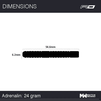 Winmau MvG Adrenalin 90% Tungsten Dartpiler 24 gram