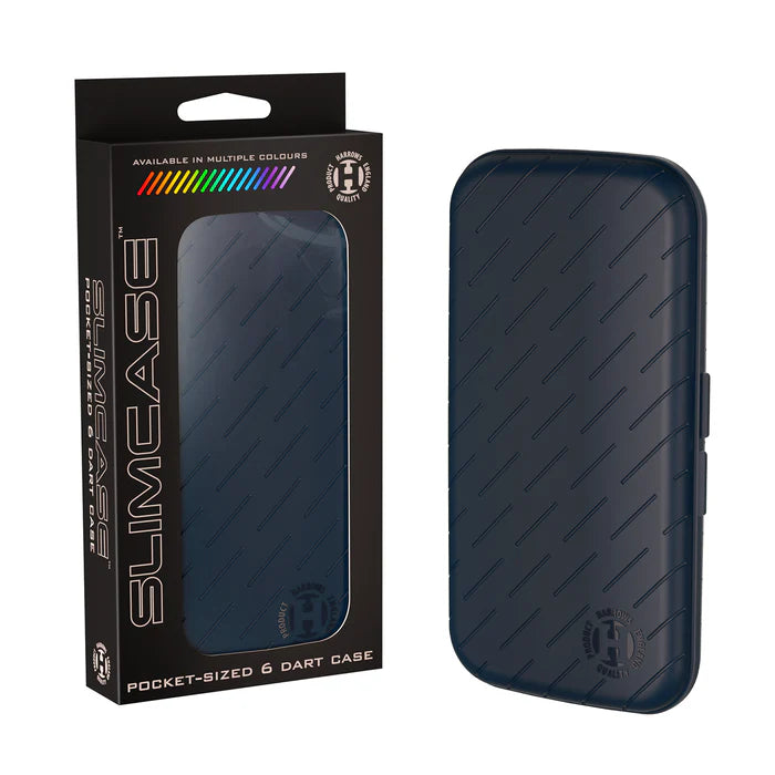 Harrows Slimcase 6 Darts Etui Blue