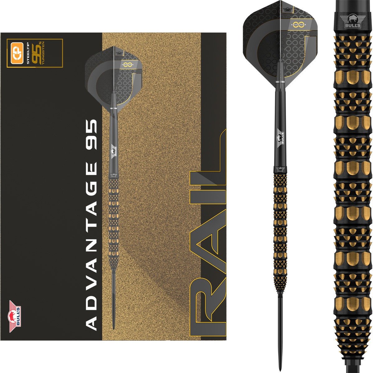 Bull's Advantage Rail CP – stålpiler til dart