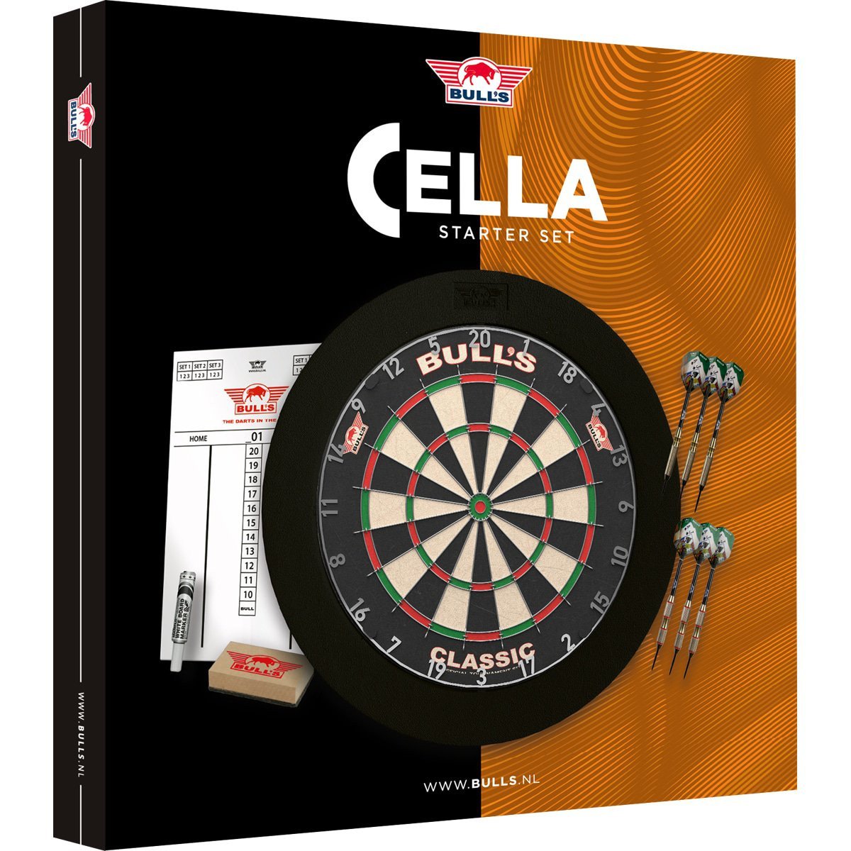 Bull's Cella Dart Starter Set - Komplett Dartpakke 