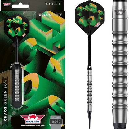 Bull's Chaos 90% Green Softtip 21g Dartpiler