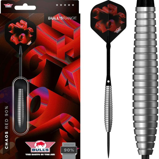 Bull's Chaos Red 90% Tungsten Dartpiler 