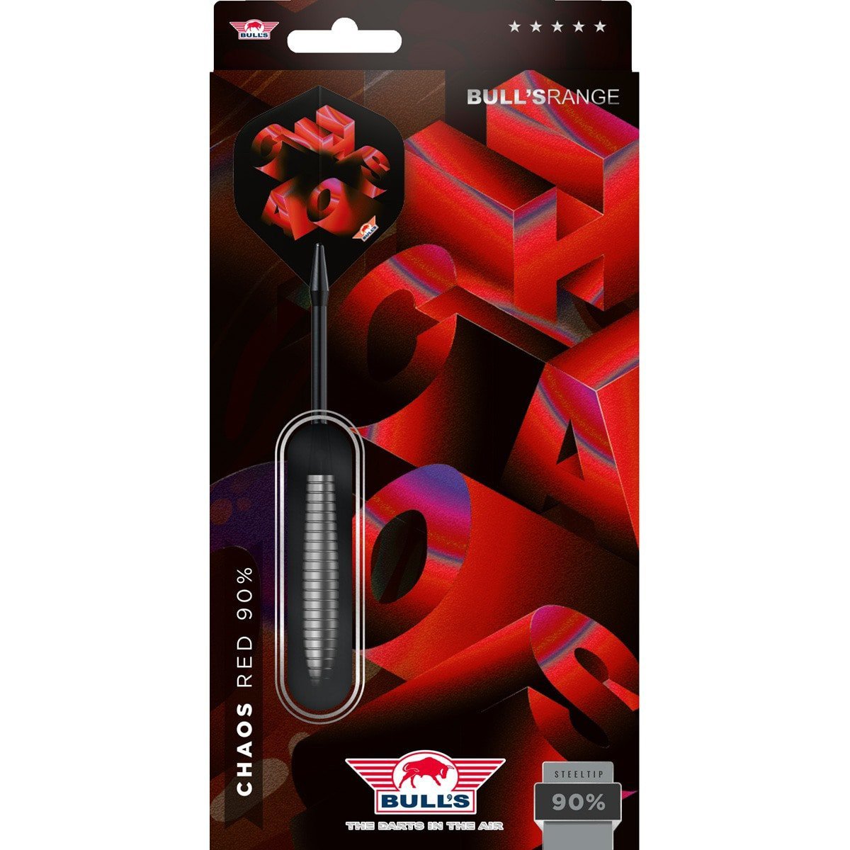 Bull's Chaos Red 90% Tungsten Dartpiler 