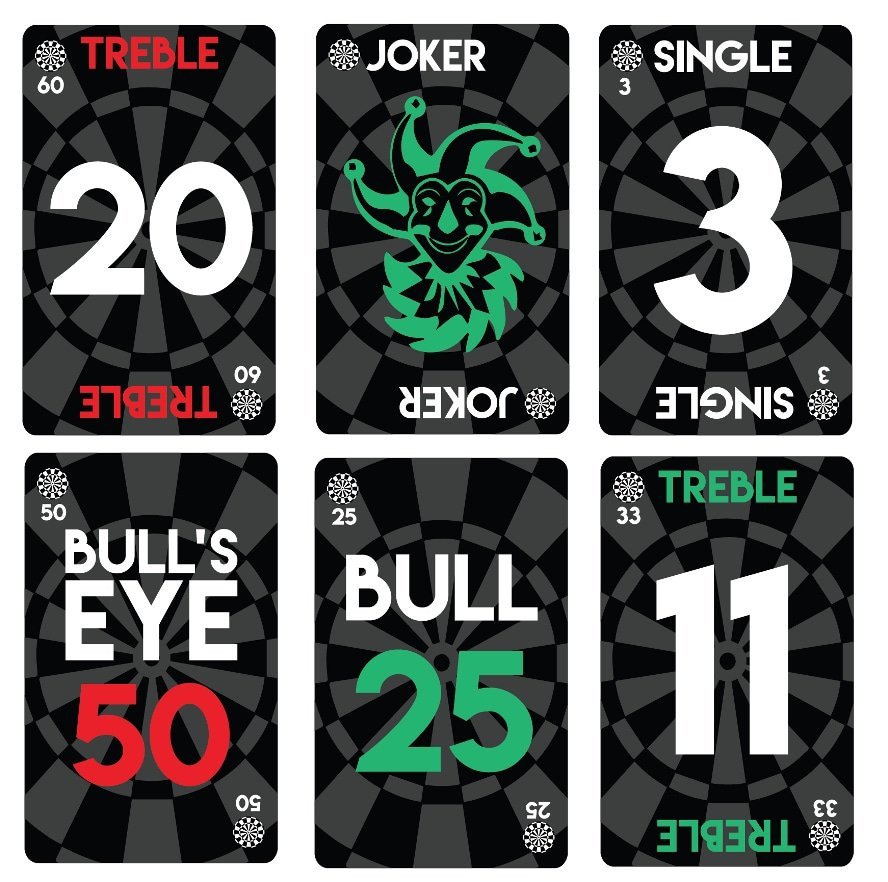 Bull's Deal-a-Dart Playing Cards - Dart Kortspill