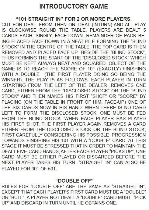 Bull's Deal-a-Dart Playing Cards - Dart Kortspill