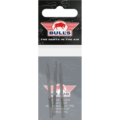 Bull's Knurled Grip Points Black 45mm - Dart Spisser