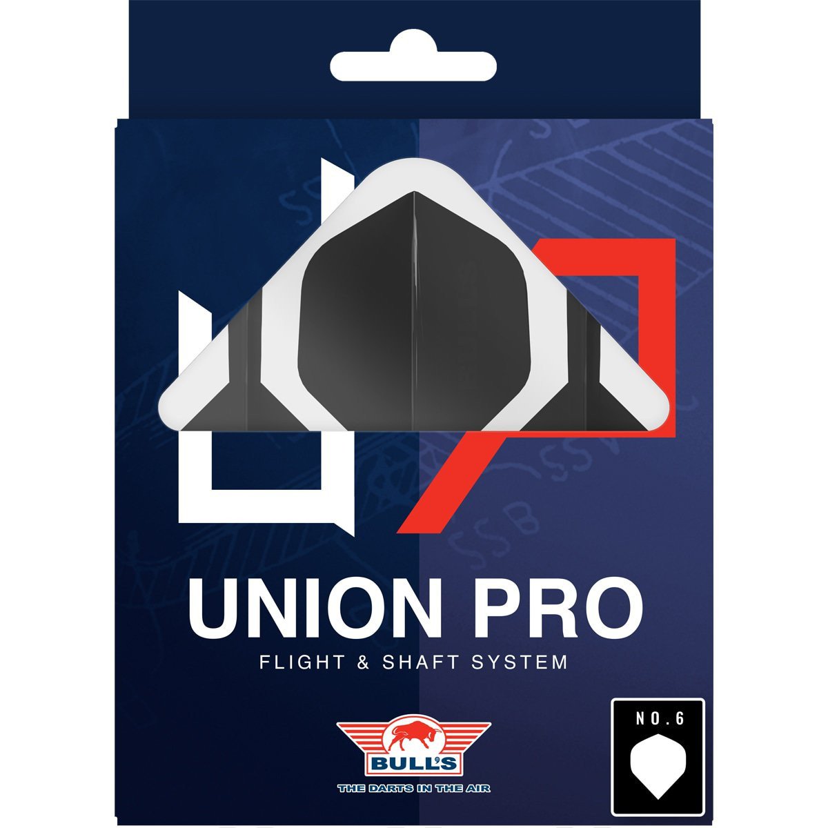 Bull's Union Pro Dart Flight System No.6 Black