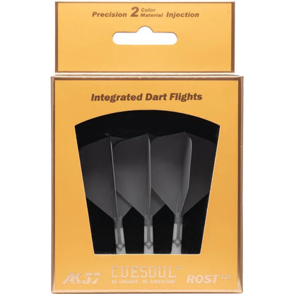 Cuesoul Rost T19 Integrated Dart Shaft and Flights - Grey