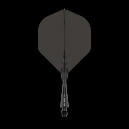 Fusion Integrated Dart Flights & Flight #2 Black