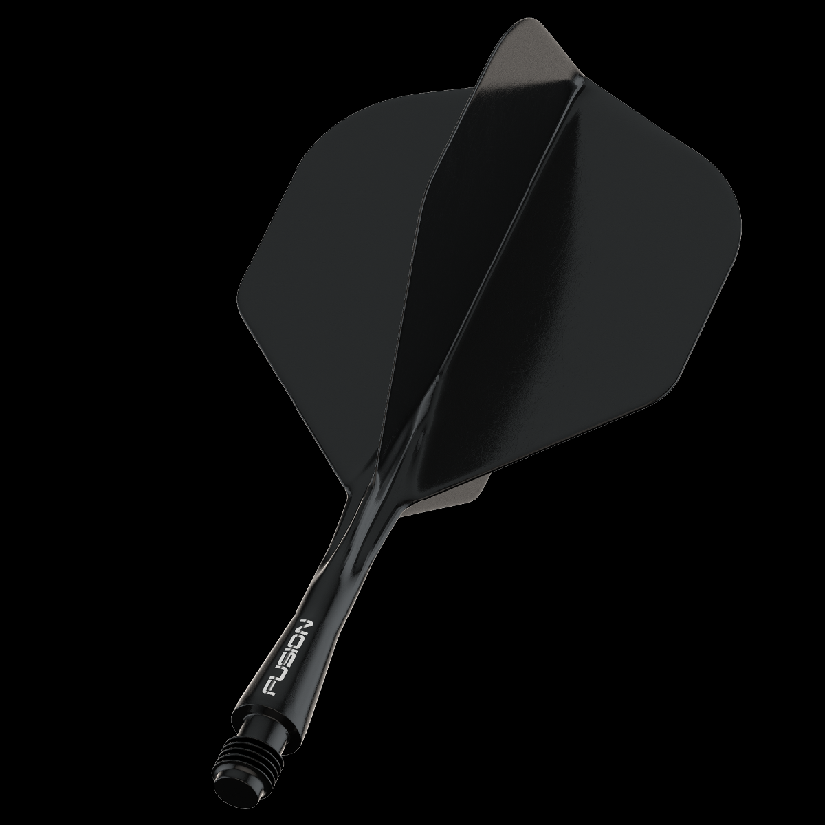 Fusion Integrated Dart Flights & Flight #2 Black