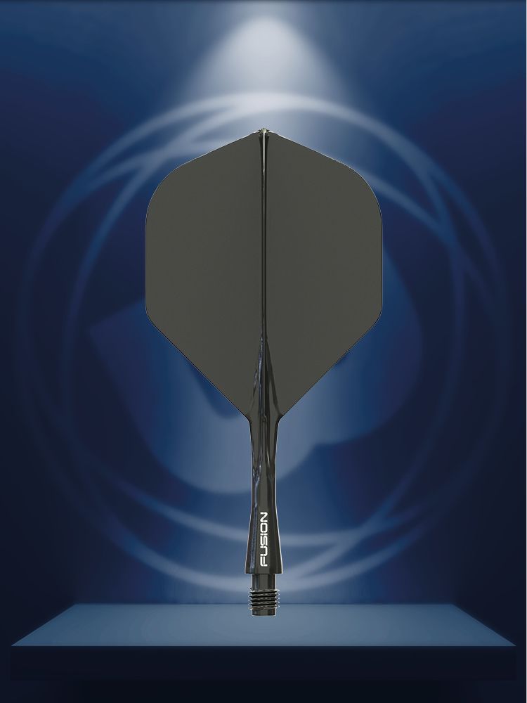Fusion Integrated Dart Flights & Flight #2 Black
