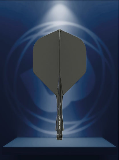 Fusion Integrated Dart Flights & Flight #2 Black