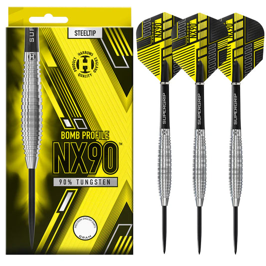 Harrows NX90 Bomb 90% Steel Tip Dartpiler