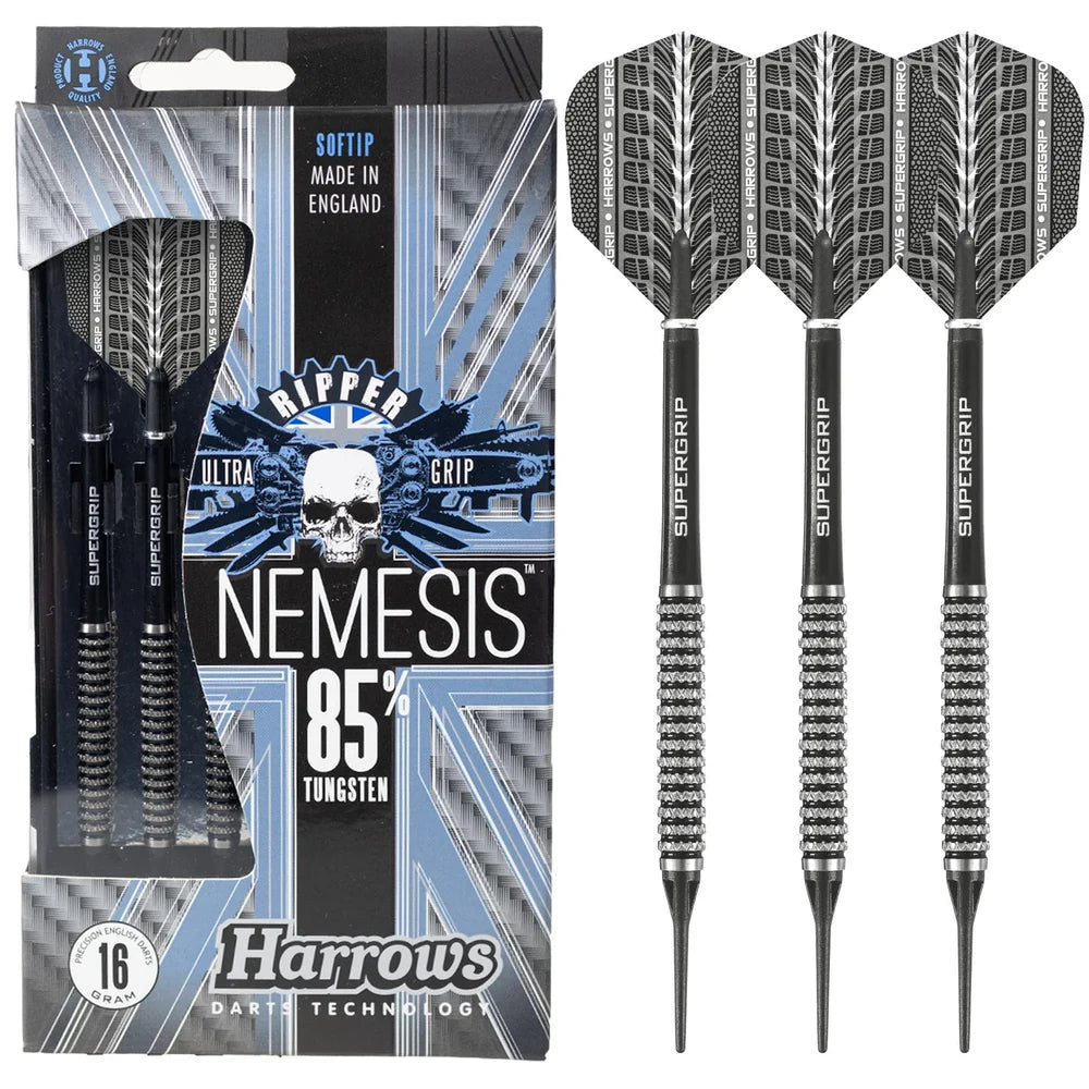 Harrows Nemesis 85% Tungsten softtip dartpiler | Dartklubben