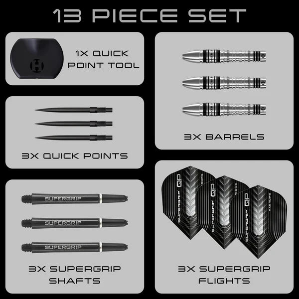 Harrows Supergrip QP Bomb 90% Dartpiler | Dartklubben