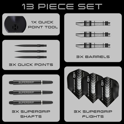 Harrows Supergrip QP Bomb 90% Dartpiler | Dartklubben