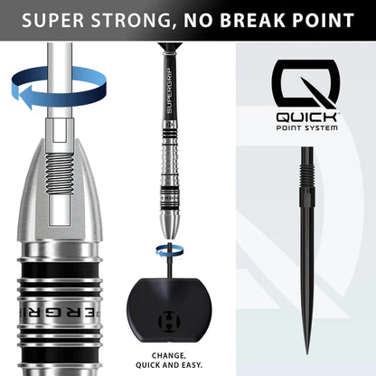 Harrows Supergrip QP Bomb 90% Dartpiler | Dartklubben